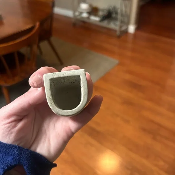 Minimalist Concrete Magnetic Wall Planters, Set of 2, 1.5” x 1.5” - Picture 5 of 11